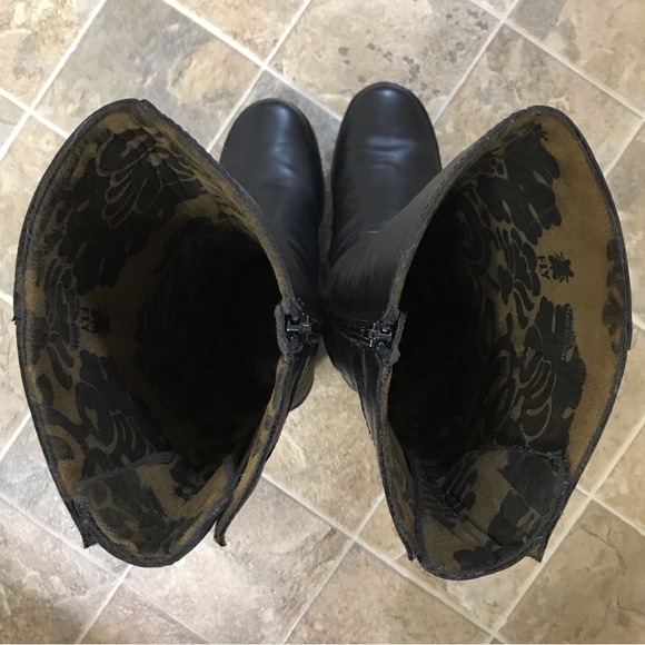 Fly London YOA Wedge Platform Side Zip Boots Women Size 9 1/2 40 Rare HTF - Picture 12 of 16